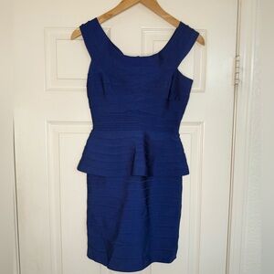Herve Leger Authentic Blue Sleeveless Bandage Dress M